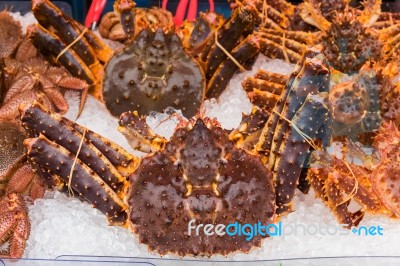 Japanese Taraba Sea King Crabs Stock Photo