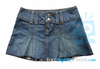 Jeans Skirt Stock Photo