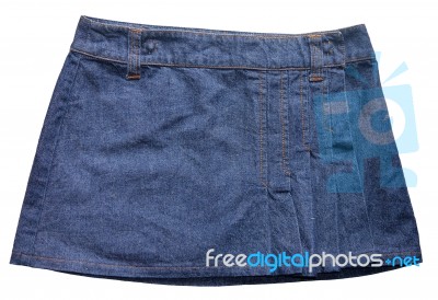 Jeans Skirt Stock Photo