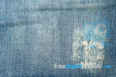 Jeans Texture And Background Stock Photo