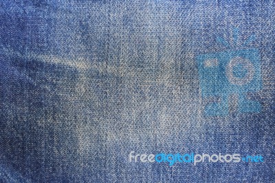 Jeans Texture With Seams Stock Photo