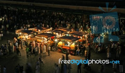 Jemaa El-fna, Marrakech Stock Photo