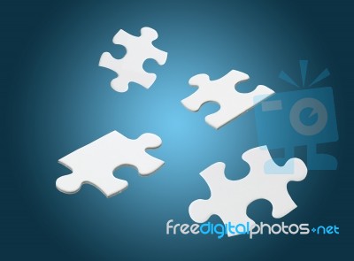 Jigsaw Puzzle Stock Photo