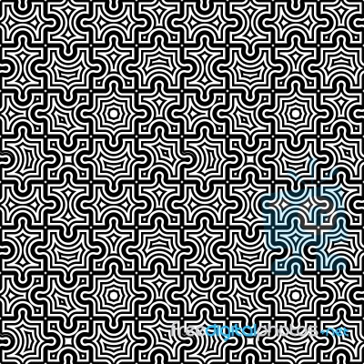 Jigsaw Seamless Pattern Stock Image