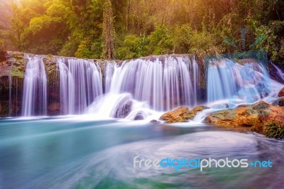 Jiulong Waterfall In Luoping, China Stock Photo