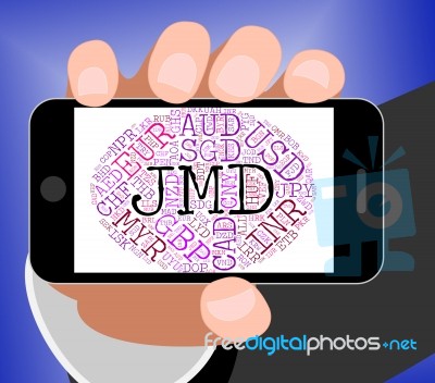 Jmd Currency Indicates Jamaican Dollar And Coin Stock Image