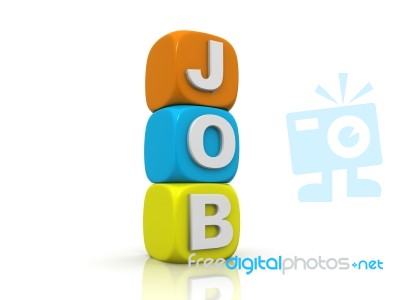 Job In Cubes Stock Image