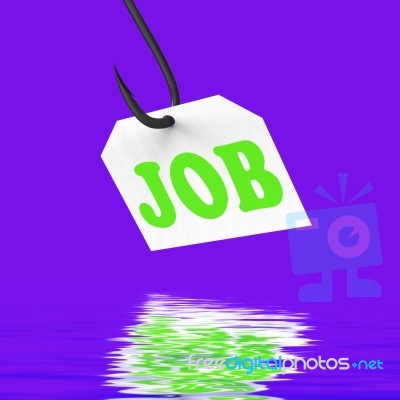 Job On Hook Displays Professional Employment Or Occupation Stock Image