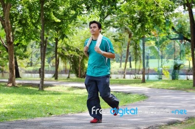 Jogging Stock Photo