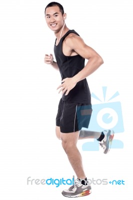 Jogging Helps To Keep Me Fit! Stock Photo