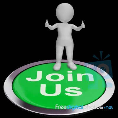 Join Us Shows Registering Membership Or Club Stock Image