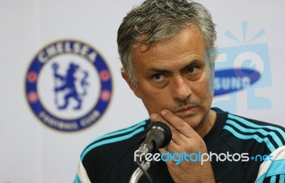 Jose Mourinho Manager Of Chelsea Stock Photo