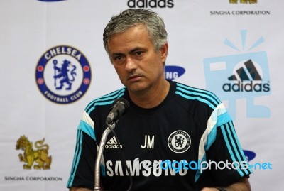 Jose Mourinho Manager Of Chelsea Stock Photo