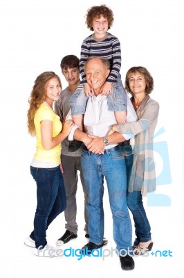 Joyful Family  Stock Photo