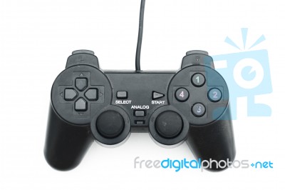 Joystick Isolated White Background Stock Photo