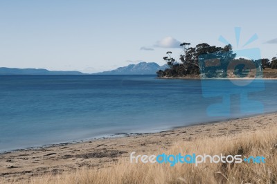 Jubilee Beach In The Town Of Swansea, Tasmania Stock Photo