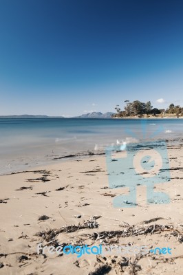 Jubilee Beach In The Town Of Swansea, Tasmania Stock Photo