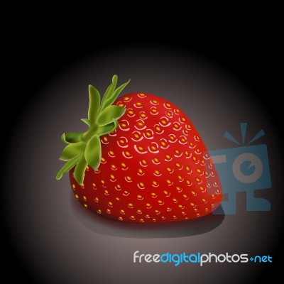 Juicy Strawberry Stock Image