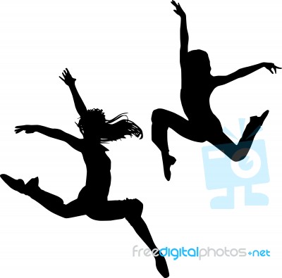 Jump Teenagers Stock Image