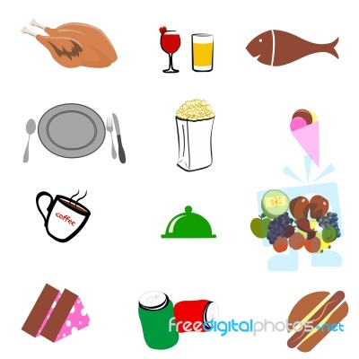 Junk Food Icon Stock Image