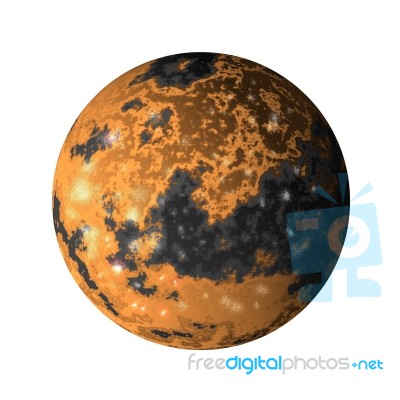 Jupiter Moon Ganymede Stock Image