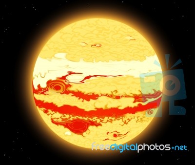 Jupiter Planet Stock Image