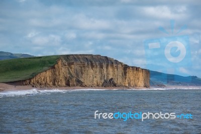 Jurassic Coastline At Lyme Regis Stock Photo