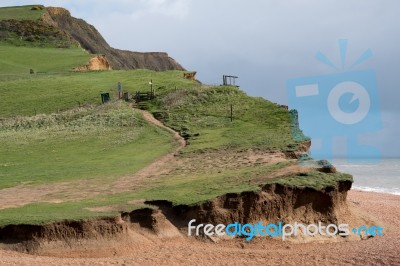 Jurassic Coastline At Lyme Regis Stock Photo