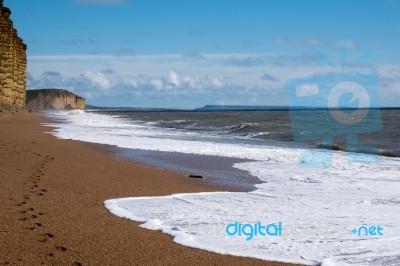 Jurassic Coastline At Lyme Regis Stock Photo