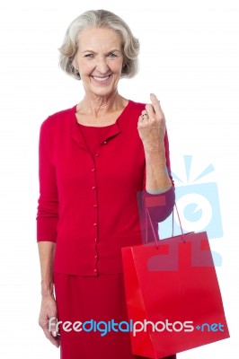 Just Finished My Shopping Stock Photo