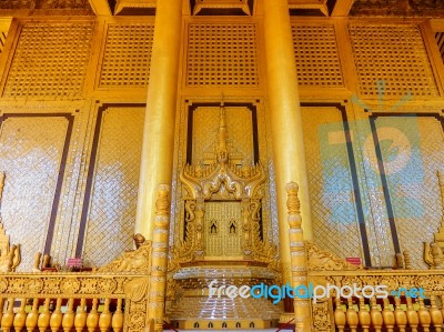 Kamboza Thadi Palace In Myanmar Stock Photo