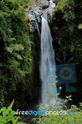 Kedung Kahyang Waterfall Stock Photo