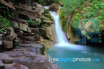 Kedung Pedut Waterfall Stock Photo