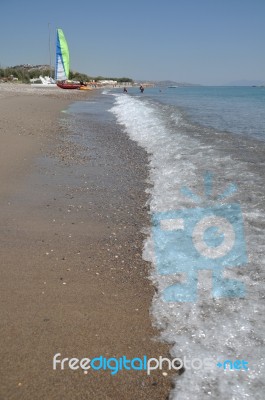 Kefalos Beach Stock Photo