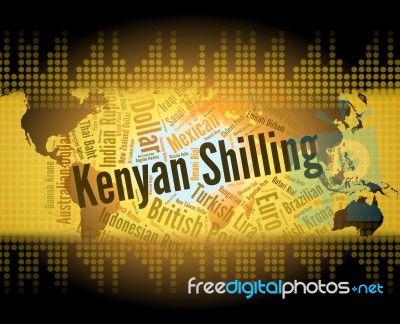 Kenyan Shilling Means Foreign Currency And Exchange Stock Image