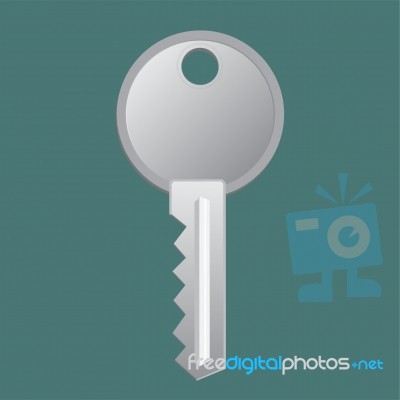 Key, Door, Icon,  Illustration Stock Image