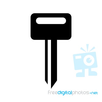 Key For Car Icon  Illustration On White Background Stock Image