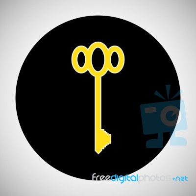 Key Icon Stock Image