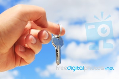 Key In Hand Stock Photo