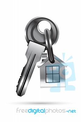 Key With House Stock Image