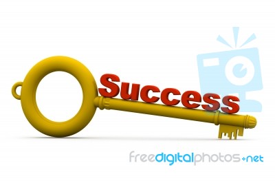 Key With Success Stock Image