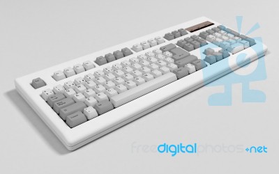 Keyboard Intera Stock Photo