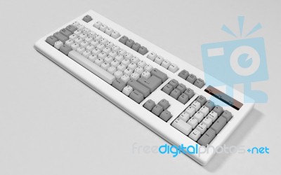 Keyboard Intera Laterale Stock Photo