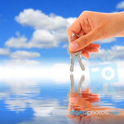 Keys In Hand Stock Photo