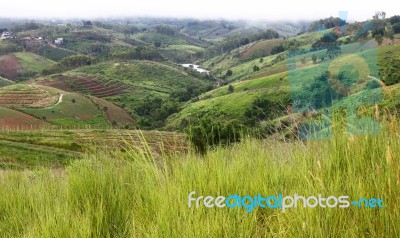 Khao Kho Mountain In Thailand Stock Photo