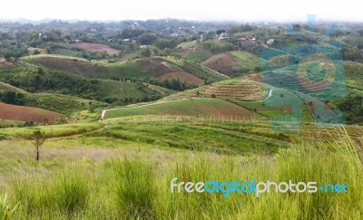 Khao Kho Mountain In Thailand Stock Photo