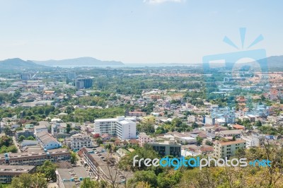 Khao Rang Hill Viewpoint Phuket Of Thailand Stock Photo