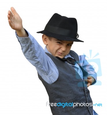 Kid Dancing Stock Photo