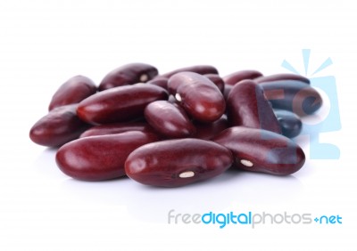 Kidney Bean Isolated On The White Background Stock Photo