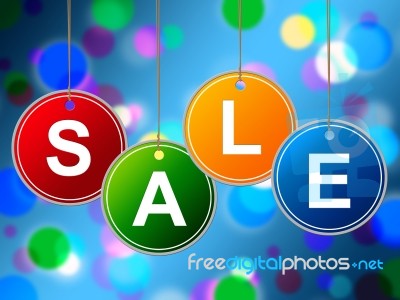 Kids Sale Shows Offer Retail And Cheap Stock Image